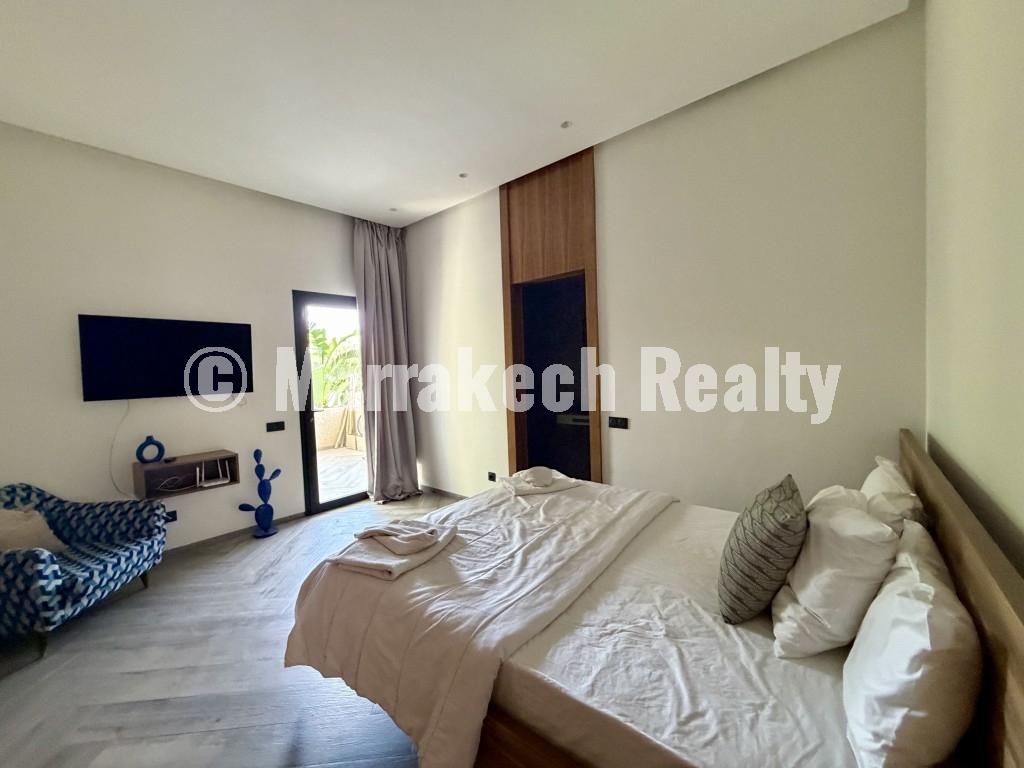 Villa de prestige 5 suites à louer avec piscine chauffée et hammam à Amelkis