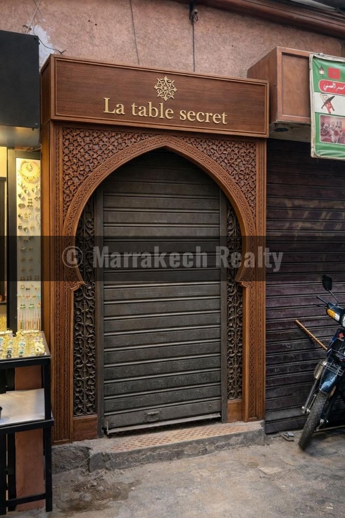 Local commercial pour restaurant à vendre dans la Médina de Marrakech – Derb Dabachi