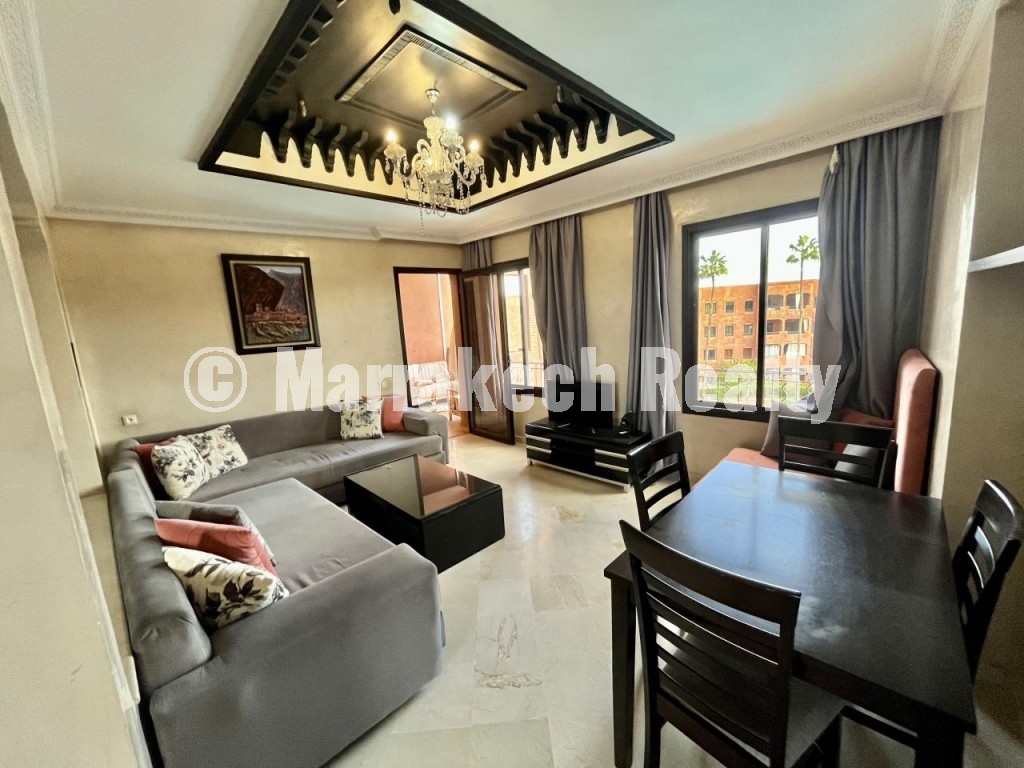 Furnished 2-bedroom apartment for rent in River Palm with pool view