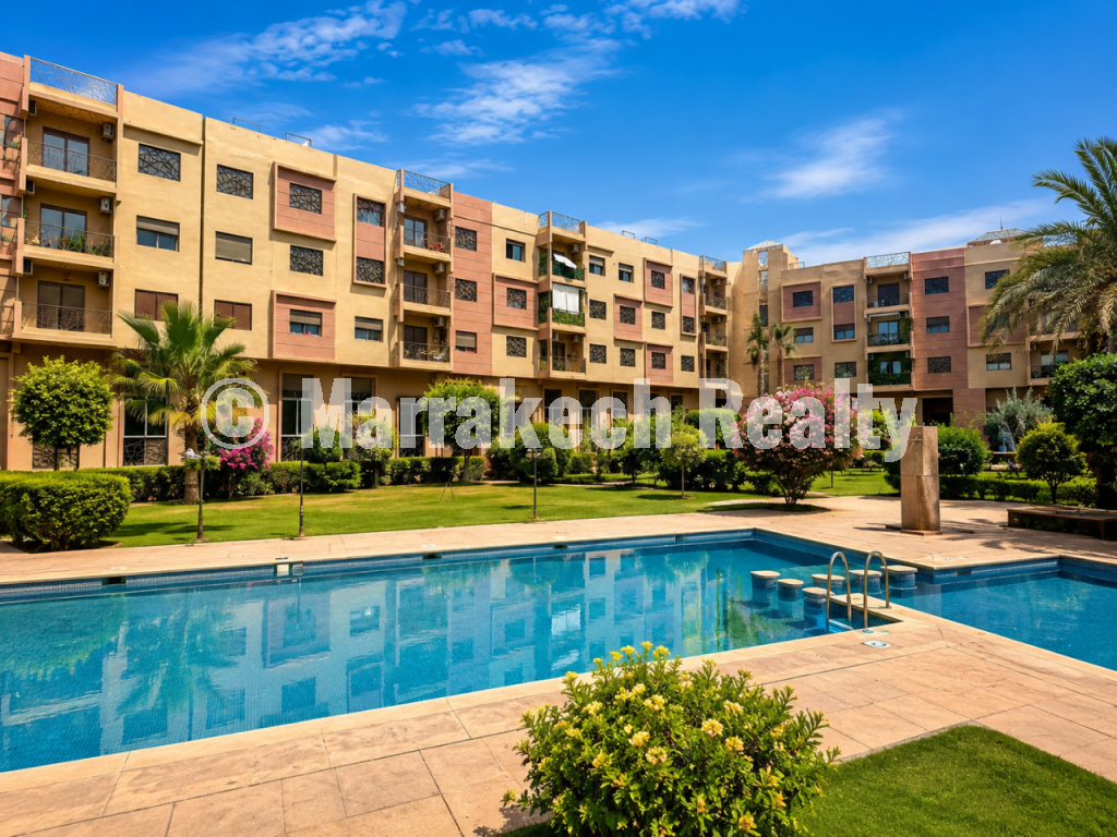 Appartement 3 chambres avec garage sur la Route d’Agadir