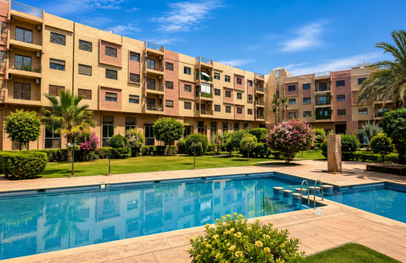 Appartement 3 chambres avec garage sur la Route d’Agadir