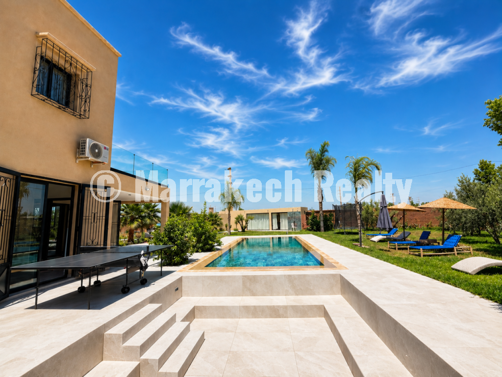 Villa contemporaine meublée avec VNA à vendre sur la Route de Fès