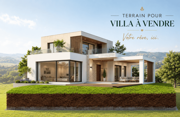 Terrains R+1 avec VNA à vendre à Chrifia