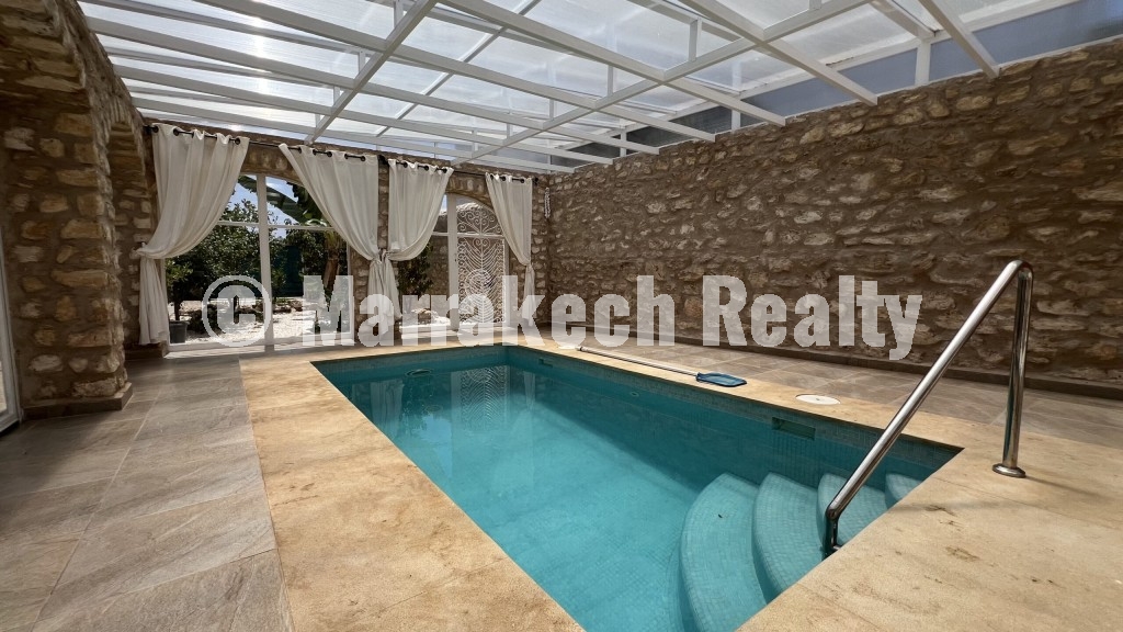 Magnifique villa en pierre entièrement rénovée avec piscine à Ghazoua – Essaouira